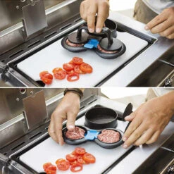 2 Presses à Burger Antiadhésives - Napoleon -Gril De Cuisine 2 presses burger plastique napoleon 0629162700605 2