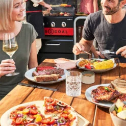 Barbecue Hybride Gaz Et Charbon De Bois Gas2Coal 2.0 330 - Char-Broil -Gril De Cuisine barbecue gas2coal 330 hybride charbon gaz charbroil 4260547594431 6