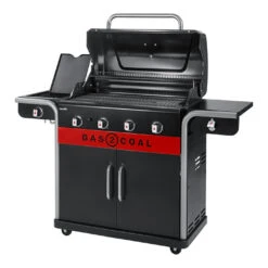 Barbecue Hybride Gaz Et Charbon Gas2Coal 440 - Char-Broil 4 Barbecue Hybride Gaz Et Charbon Gas2Coal 440 - Char-Broil -Gril De Cuisine barbecue gas2coal 440 hybride gaz et charbon charbroil 4260547594448 2