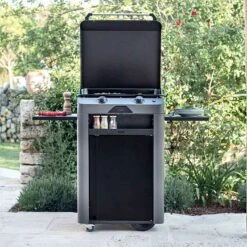 Combo Plancha Gaz Fusion 60 Gris Cargo 2 Brûleurs Avec Chariot - ENO 4 Combo Plancha Gaz Fusion 60 Gris Cargo 2 Brûleurs Avec Chariot - ENO -Gril De Cuisine combo fusion 60 gris cargo eno 2020000038115 2