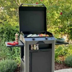 Combo Plancha Gaz Fusion 60 Gris Cargo 2 Brûleurs Avec Chariot - ENO 5 Combo Plancha Gaz Fusion 60 Gris Cargo 2 Brûleurs Avec Chariot - ENO -Gril De Cuisine combo fusion 60 gris cargo eno 2020000038115 3