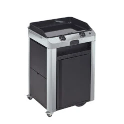 Combo Plancha Gaz Fusion 60 Inox Marin 2 Brûleurs Avec Chariot - ENO -Gril De Cuisine combo fusion 60 inox eno 3224780043386 3