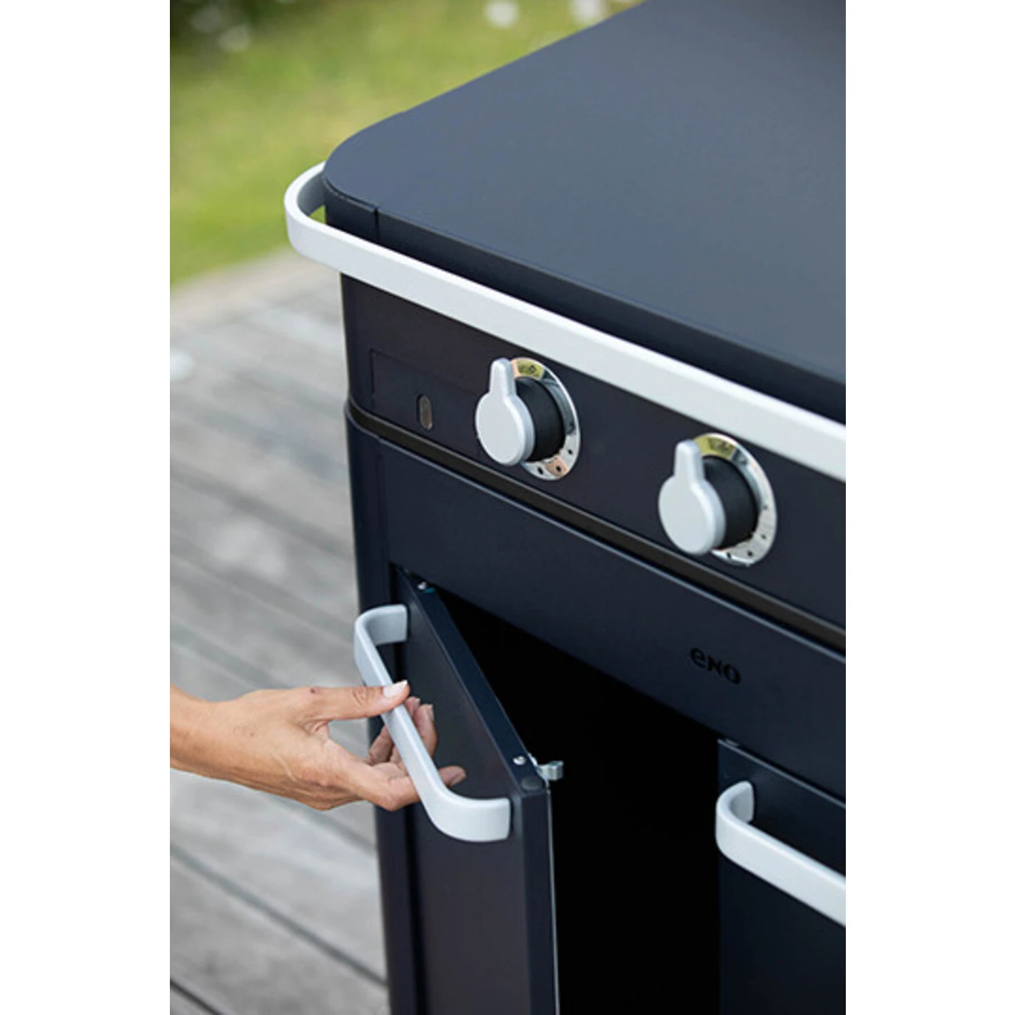 Combo Plancha gaz Enosign 65 Bleu (Chariot et Capot) - ENO* Combo Plancha Gaz Enosign 65 Bleu (Chariot Et Capot) - ENO* -Gril De Cuisine combo plancha enosign 65 bleu capot eno chariot 3224780040040 3