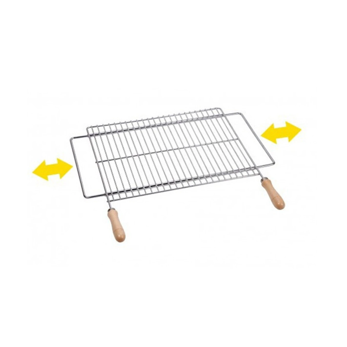 Grille Barbecue télescopique 60 x 40 cm en zingue Grille Barbecue Télescopique 60 X 40 Cm En Zingue -Gril De Cuisine grille extensible rectangulaire 60 x 40 8423171027249