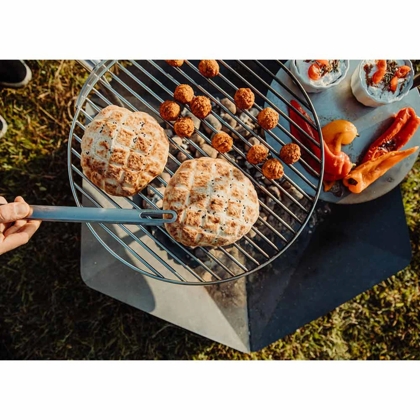 Grille brasero ⌀45 cm inox pour Triple - Höfats Grille Brasero ⌀45 Cm Inox Pour Triple - Höfats -Gril De Cuisine grille inox brasero triple hofats 45 cm 4260447330450 5