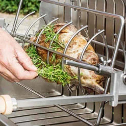 Barbecue Charbon Mendy Inox Marin + Chariot Inox + Tournebroche - Le Marquier 5 Barbecue Charbon Mendy Inox Marin + Chariot Inox + Tournebroche - Le Marquier -Gril De Cuisine mendy inox sur chariot le marquier 3339380167155 3