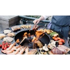 Brasero Plancha OFYR Island 100 En Corten + Plan De Travail Teck -Gril De Cuisine ofyr island 100 brasero plancha 7430440898821 7