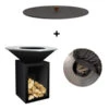 Pack Brasero Storage 100 Noir + Couvercle - OFYR -Gril De Cuisine pack brasero plancha storage 100 noir couvercle 2020000033721