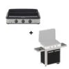 Pack Plancha Gaz Enosign 80 Inox Et Noir + Chariot - ENO -Gril De Cuisine pack enosign 80 inox noir chariot eno 2020000033189