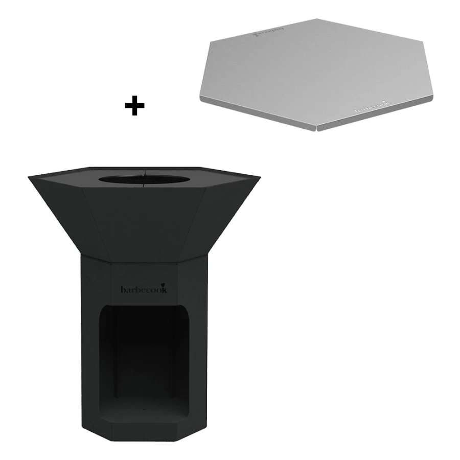 Pack Nestor Original Noir + couvercle de protection - Barbecook Pack Nestor Original Noir + Couvercle De Protection - Barbecook -Gril De Cuisine pack nestor noir couvercle 2020000032397