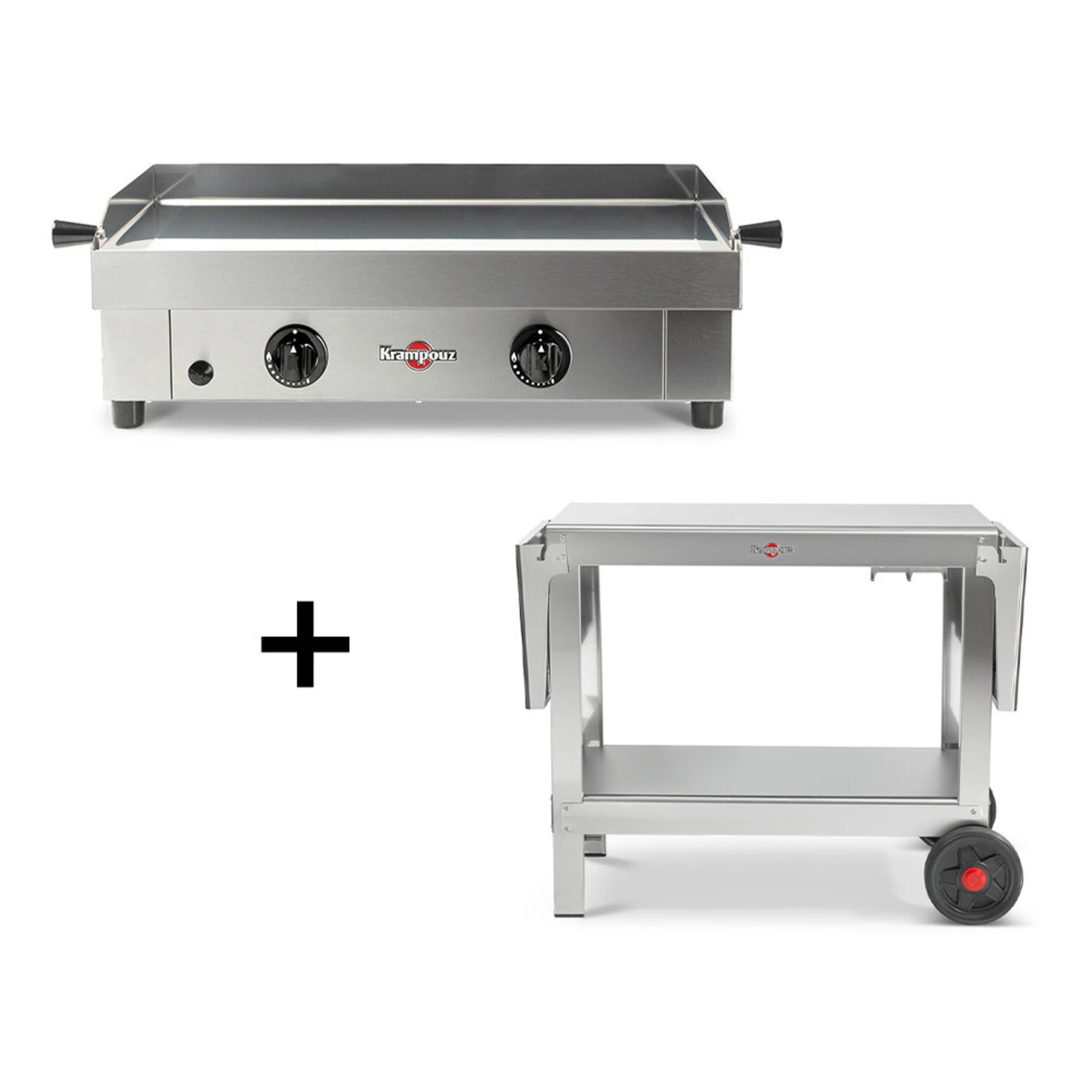 Pack plancha gaz Saveur 64 cm + Desserte Plein Air - Krampouz Pack Plancha Gaz Saveur 64 Cm + Desserte Plein Air - Krampouz -Gril De Cuisine pack saveur 64 cm chariot plein air 2020000031468