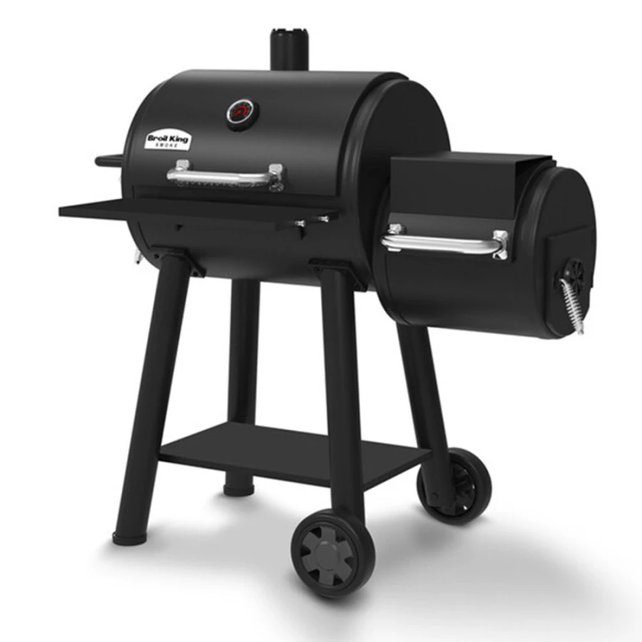 Pack barbecue Smoke Offset 400 + rôtissoire - Broil King Pack Barbecue Smoke Offset 400 + Rôtissoire - Broil King -Gril De Cuisine pack smoke offset 400 rotissoire broil king 2020000032373 1