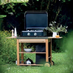 Plancha Gaz Enosign 65 Bleue Navy Avec Capot - ENO* -Gril De Cuisine plancha enosign 65 bleue navy capot gaz eno 3224780040088 6