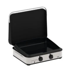 Plancha Enosign 65 Inox Et Noir Avec Capot - ENO* 4 Plancha Enosign 65 Inox Et Noir Avec Capot - ENO* -Gril De Cuisine plancha enosign 65 inox et noir capot 3224780041207 2