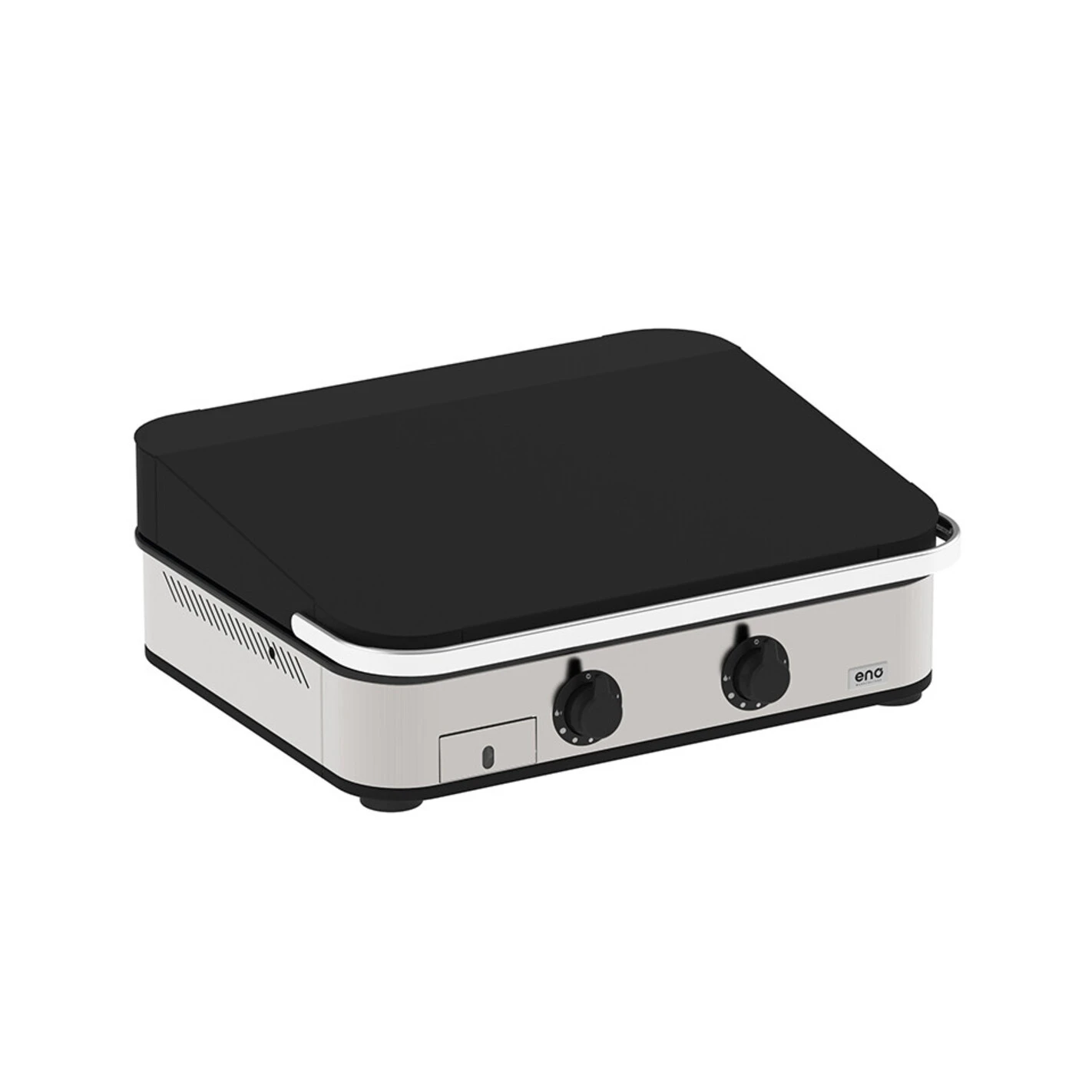 Plancha Enosign 65 Inox et Noir avec Capot - ENO* Plancha Enosign 65 Inox Et Noir Avec Capot - ENO* -Gril De Cuisine plancha enosign 65 inox et noir capot 3224780041207 3