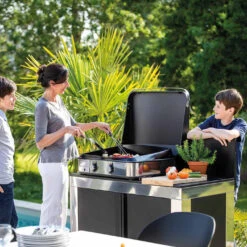 Plancha Enosign 65 Inox Et Noir Avec Capot - ENO* 9 Plancha Enosign 65 Inox Et Noir Avec Capot - ENO* -Gril De Cuisine plancha enosign 65 inox et noir capot 3224780041207 7