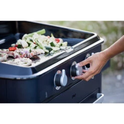 Plancha Gaz Enosign 80 Bleue Navy Avec Capot - ENO* -Gril De Cuisine plancha enosign 80 bleue navy capot eno 3224780040095 5