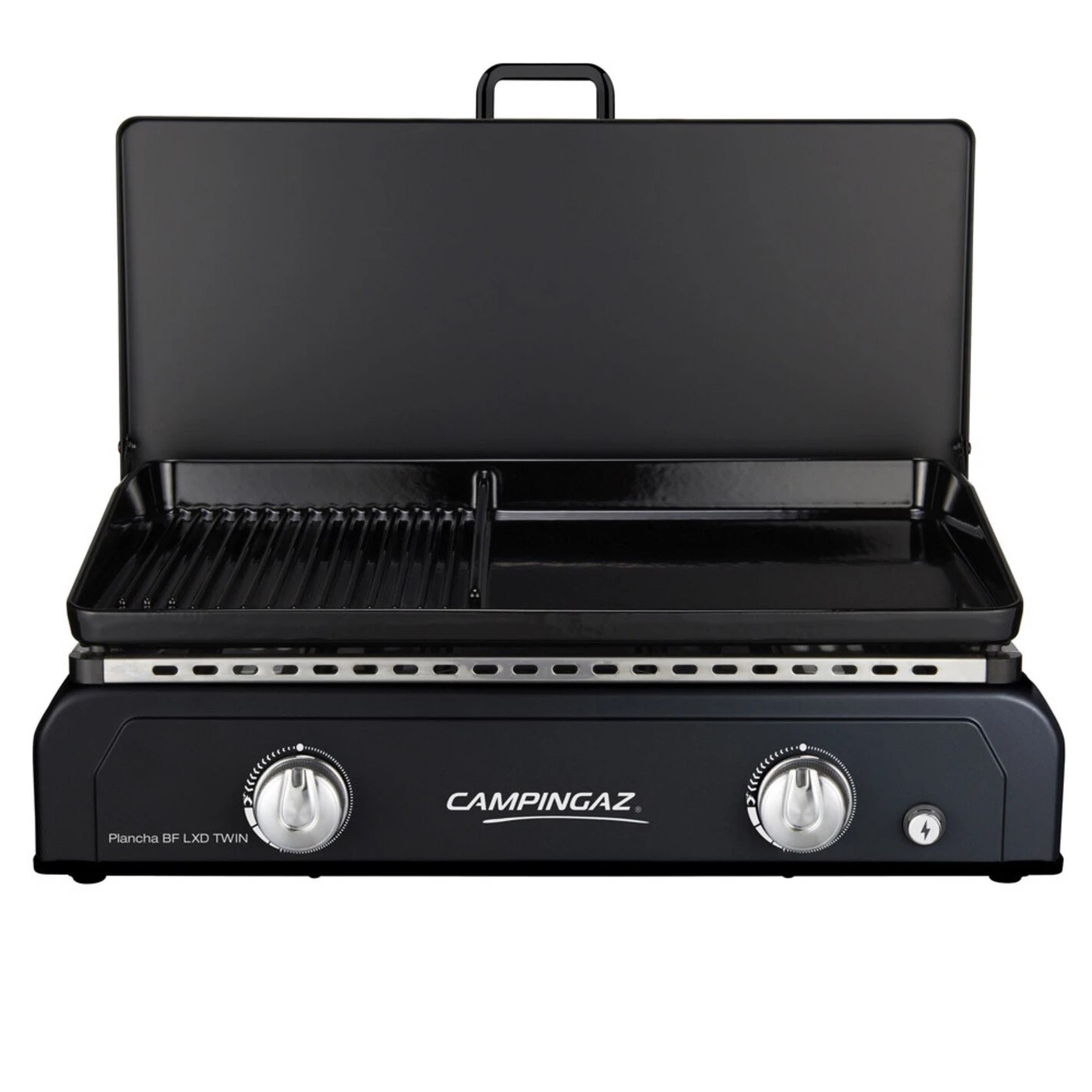 Plancha gaz Blue Flame LXD Twin + Couvercle - Campingaz Plancha Gaz Blue Flame LXD Twin + Couvercle - Campingaz -Gril De Cuisine plancha gaz blue flame lxd twin campingaz 3138522119416