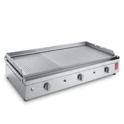 Plancha Gaz Chef 80 Lisse Rainurée - Planet -Gril De Cuisine plancha gaz planet chef 80 lisse rainuree 8033945788858 3