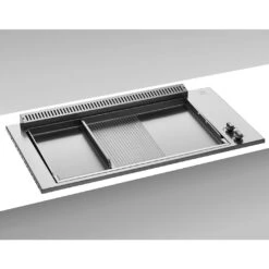 Plancha Gaz Encastrable Oasi 80 Mix Lisse Rainurée - Planet 3 Plancha Gaz Encastrable Oasi 80 Mix Lisse Rainurée - Planet -Gril De Cuisine plancha inox gaz oasi 80 mix rainuree lisse planet 8033945789084 1