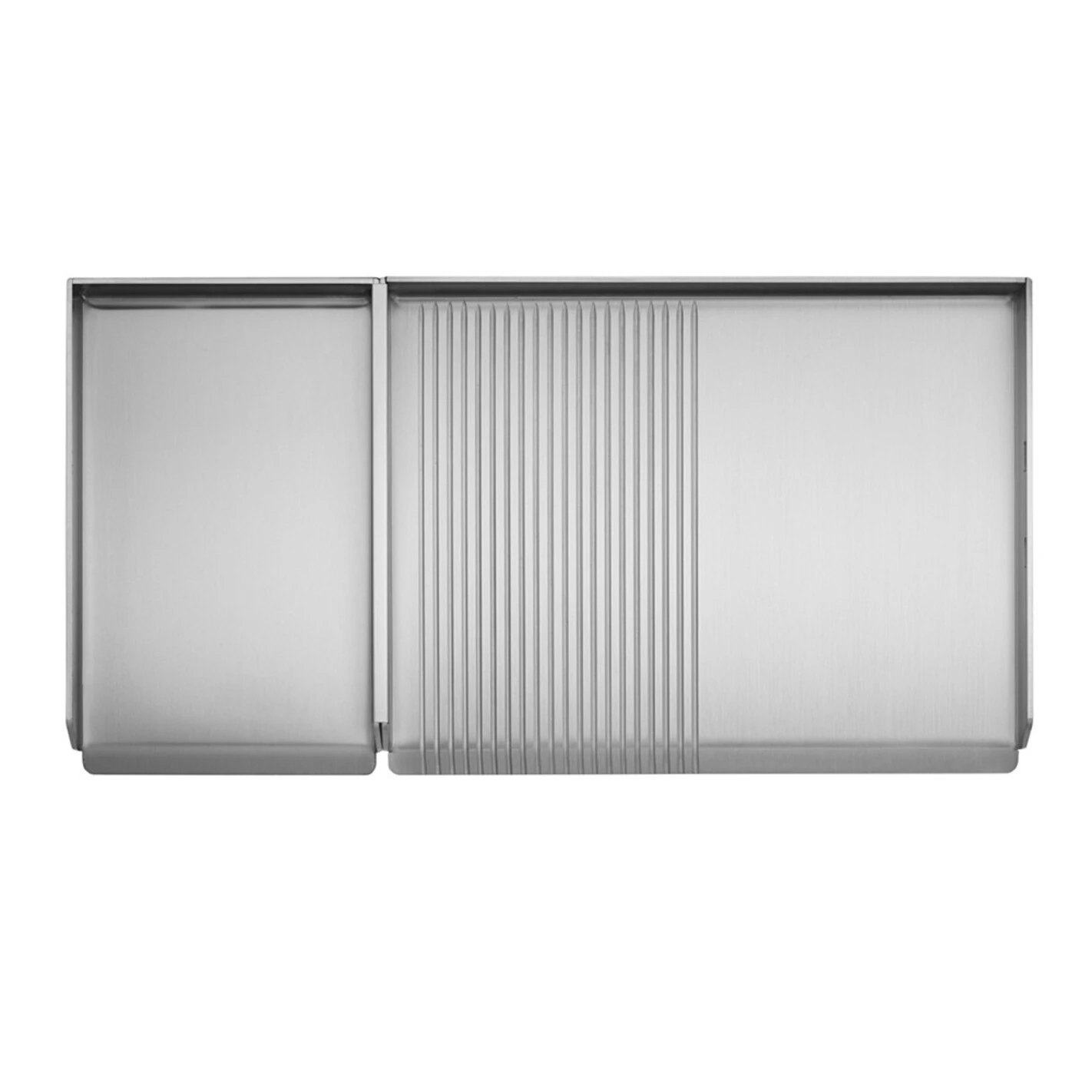 Plancha Gaz encastrable Oasi 80 Mix Lisse Rainurée - Planet Plancha Gaz Encastrable Oasi 80 Mix Lisse Rainurée - Planet -Gril De Cuisine plancha inox gaz oasi 80 mix rainuree lisse planet 8033945789084 2