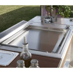 Plancha Gaz Oasi 80 Encastrable Lisse - Planet -Gril De Cuisine plancha planet oasi 80 lisse 8033945789053 2