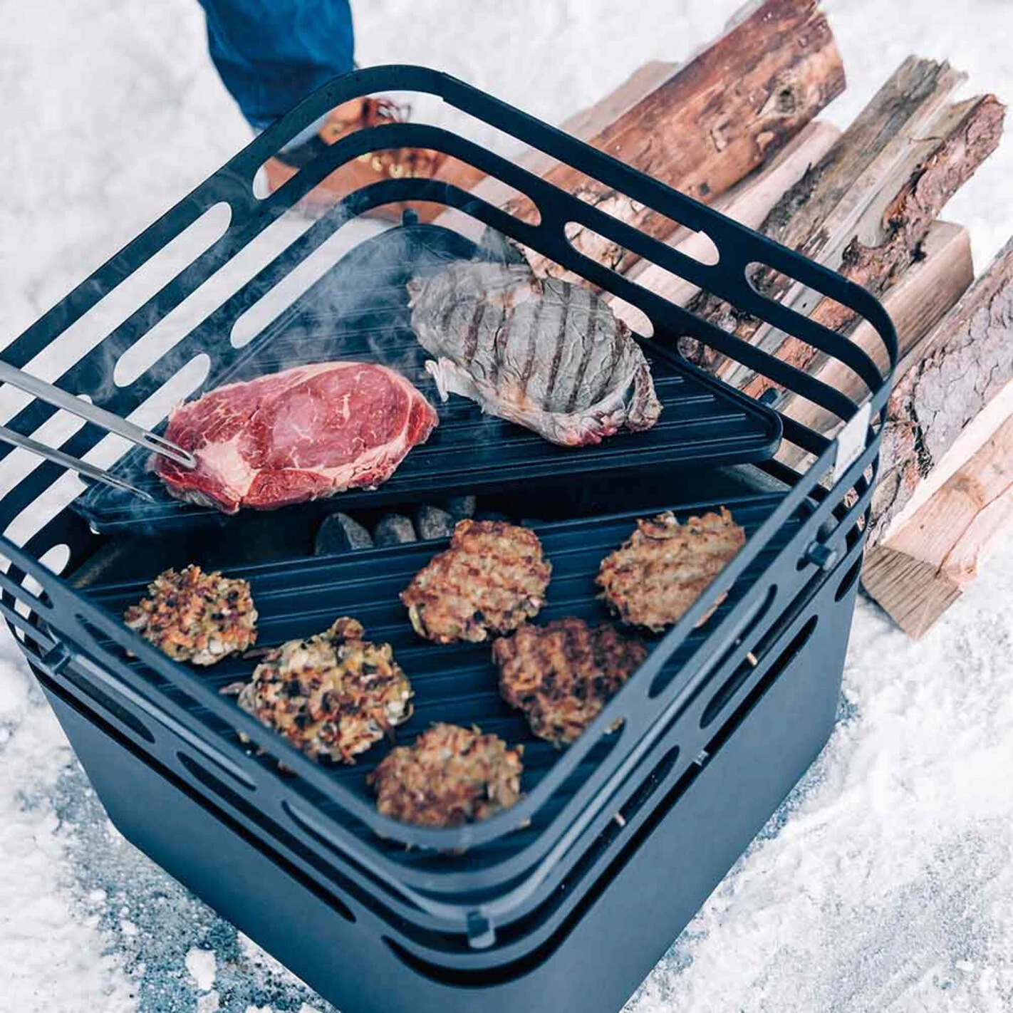 Plancha fonte émaillée pour Cube - Höfats Plancha Fonte émaillée Pour Cube - Höfats -Gril De Cuisine plaque fonte cube 4260447330283 4