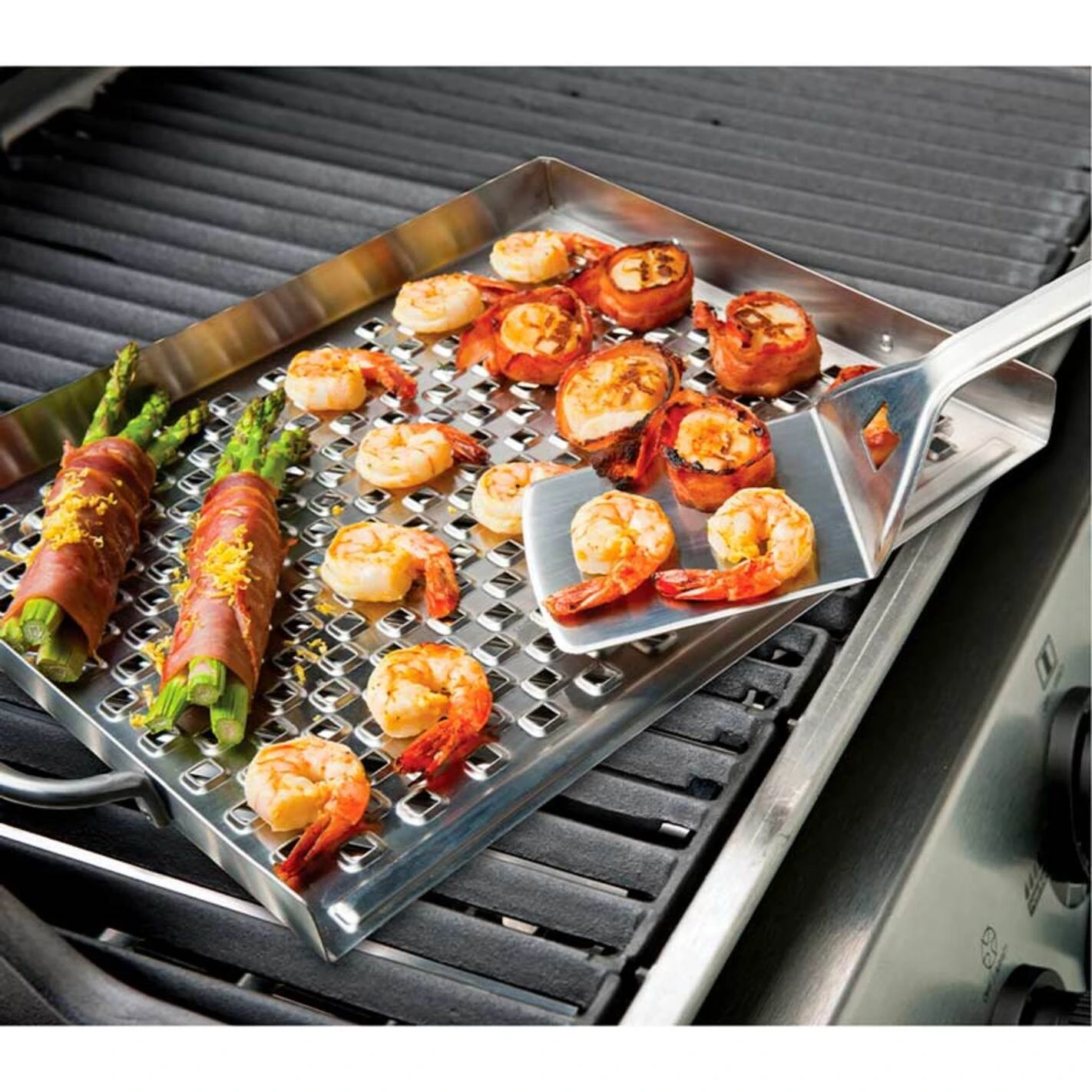 Spatule courte en inox pour barbecue - Broil King Spatule Courte En Inox Pour Barbecue - Broil King -Gril De Cuisine spatule courte inox 0060162640117 3