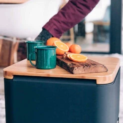 Tablette Pour Brasero Cube En Bambou - Höfats -Gril De Cuisine tablette bambou cube hofats 4260447330146 4