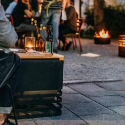 Tablette Pour Brasero Cube En Bambou - Höfats -Gril De Cuisine tablette bambou cube hofats 4260447330146 6